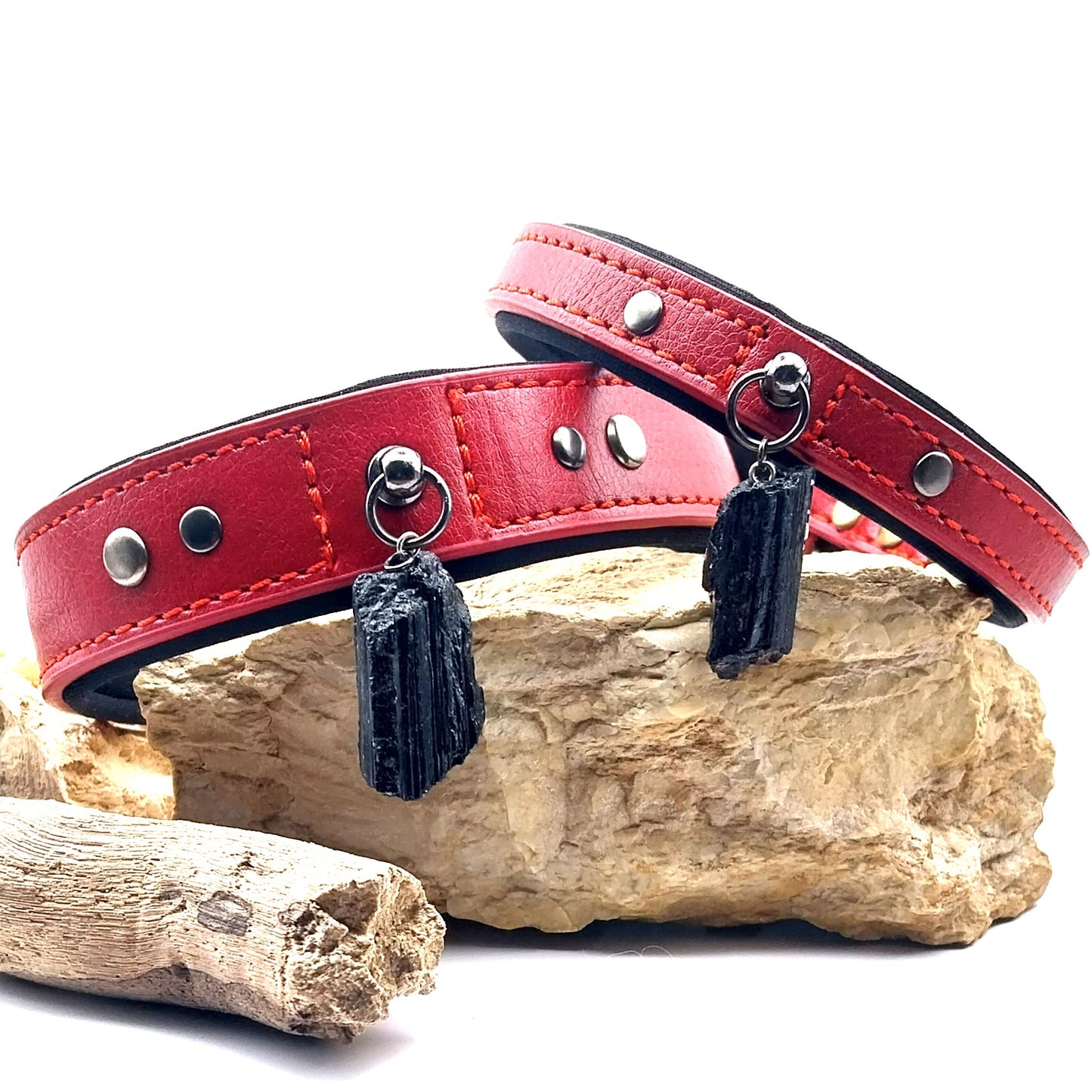 Collier CHIEN - TOURMALINE - Rouge